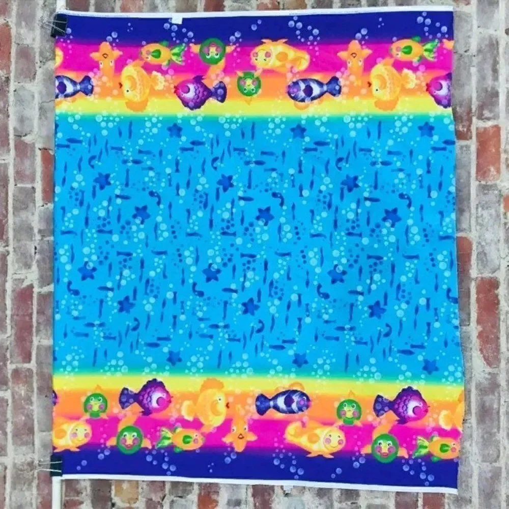 Rainbow Fish Border Fabric Donna Dewberr